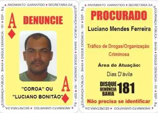 Cinco foragidos da justiça entram no Baralho do Crime da SSP