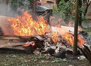 Cinco pessoas morrem em queda de avião no interior de São Paulo 