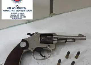 CIPE/MA apreende arma na estrada de Massaranduba. Suspeitos conseguiram fugir