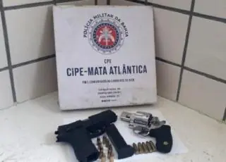 CIPE/MA prende homem armado com revólver e pistola no Centro de Teixeira de Freitas