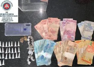 CIPE/MA prende traficante com drogas e dinheiro em Monte Pascoal