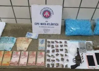 CIPE/MA prende três pessoas envolvidas com o tráfico de drogas em Posto da Mata. Arma e drogas foram aprendidas
