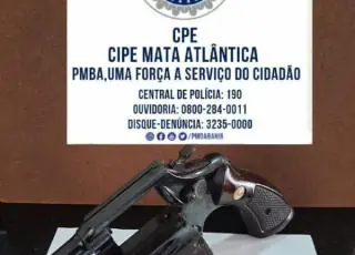 CIPE/MA recupera arma descartada por criminosos em fuga na BR 101 em Eunápolis