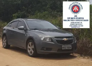 CIPE-MA recupera veículo roubado, em Porto Seguro