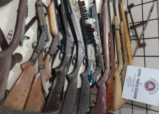 Cippa de Porto Seguro apreende 13 armas em acampamento de caçadores