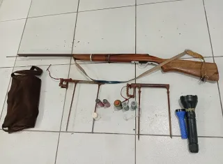 CIPPA/Porto Seguro desarticula caça ilegal e apreende armas e materiais de pesca predatória em Belmonte