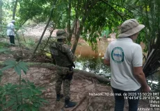CIPPA/PORTO SEGURO e Inema investigam mortandade de animais no Rio Itacanoeira,em Ilhéus 
