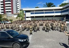 CIPPA/Porto Seguro recebe reforço em seu efetivo de cinco soldados recém-formados.