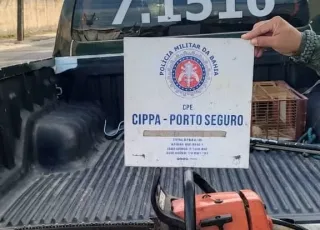 CIPPA/PS apreende motosserra sem documentação no município de Porto Seguro