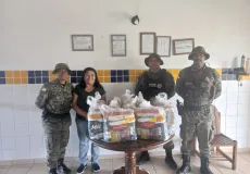 CIPPA/PS, dando continuidade à campanha Bahia sem Fome, entrega 15 cestas básicas no distrito de Agrovila, município de Porto Seguro