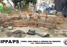 CIPPA/PS desativa Cativeiro Ilegal de Animais Silvestres em Santa Cruz Cabrália