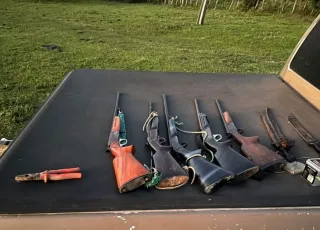 CIPPA/PS realiza apreensão de armas e munições utilizadas por caçadores ilegais em Eunápolis