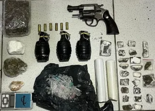 CIPT-ES apreende granadas, arma de fogo, drogas e veículo em Porto Seguro