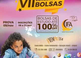 Colégio IFA abre inscrições para o VII Concurso de Bolsas