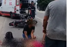 Colisão entre duas motos deixa três feridos em estado grave na BR-101, em Teixeira de Freitas