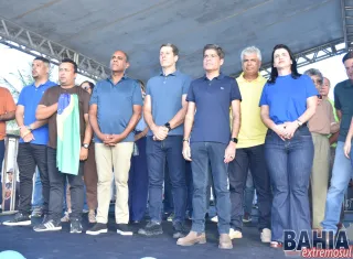 Com ACM Neto e deputado Robinho, Luciana Machado entrega importantes obras em Nova Viçosa