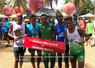 Com apoio da prefeitura atleta de Itanhém participa de maratona em Petrolina