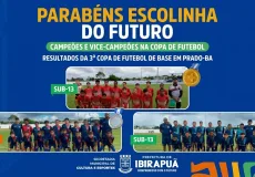 Com apoio da Prefeitura, escolinhas de futebol de Ibirapuã sobem ao pódio durante campeonato em Prado, BA