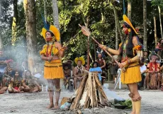 Com apoio da Suzano, indígenas do território Tupinikim e Guarani do Espírito Santo participam de intercâmbio cultural na Bahia
