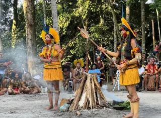 Com apoio da Suzano, indígenas do território Tupinikim e Guarani do Espírito Santo participam de intercâmbio cultural na Bahia