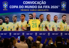 Com Neymar entre os convocados, Carlo Ancelotti anuncia lista da Seleção Brasileira para a Copa do Mundo de 2026 em evento grandioso no Rio de Janeiro.