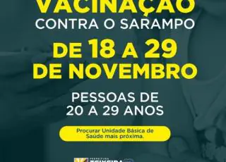 Começou nesta segunda-feira (18) mais uma etapa da campanha de vacinação contra o sarampo