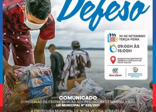 Compromisso social: Prefeitura de Nova Viçosa garante a entrega de 600 cestas básicas a pescadores