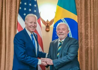 Presidente Lula é recebido na Casa Branca pelo presidente  Joe Biden 