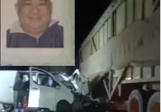 Condutor de Van morre em acidente com carreta da DASA na BR-418 em Nova Viçosa