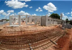 Construção da nova UBS do bairro Bela Vista avança e já atinge 42% de execução