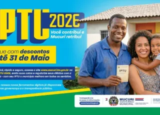Contribuintes têm até 31 de maio para aproveitar descontos no IPTU 2026 em Mucuri