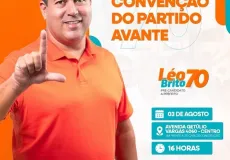 Convenção que oficializa Léo Brito como candidato a prefeito de Teixeira de Freitas acontece neste sábado (3)