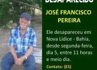 Corpo de Idoso que desapareceu enquanto procurava casa para comprar em Nova Lidíce é encontrado boiando no Rio Itanhém
