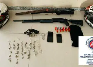Criminosos que praticaram vários roubos em Porto Seguro são presos em Eunápolis por policiais da CIPE/MA