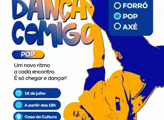Dança Comigo convida população para noite de muito POP e diversão na Casa da Cultura