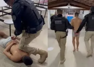 De cueca e sem saída: procurado do Baralho do Crime é preso após invadir escola em fuga