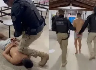 De cueca e sem saída: procurado do Baralho do Crime é preso após invadir escola em fuga