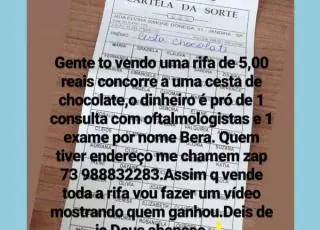 Desespero -Mãe vende rifa para pagar exames de filho especial em Itanhém