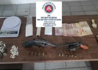 Dois criminosos morrem em troca de tiros com a CIPE/MA  em Belmonte. Armas e drogas foram apreendidas