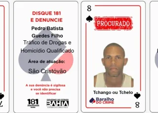 Dois novos foragidos passam a integrar o Baralho do Crime do Disque Denúncia