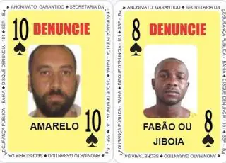 Dois procurados pela Justiça são inseridos no Baralho do Crime