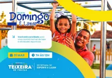 Domingo é Lazer agita Teixeira com corrida e atrações para toda a família