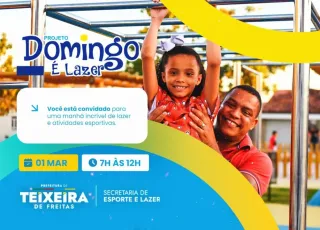Domingo é Lazer agita Teixeira com corrida e atrações para toda a família