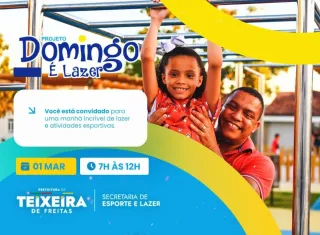 Domingo é Lazer agita Teixeira com corrida e atrações para toda a família