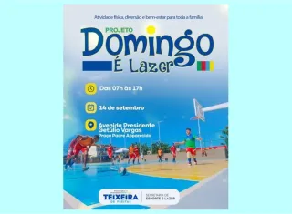 Domingo é Lazer retorna com programação especial para toda a família em Teixeira de Freitas