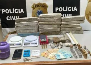 Drogas e munições são apreendidas pela Polícia Civil em Eunápolis