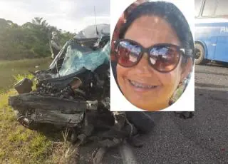 Duas pessoas morrem em acidente envolvendo um ônibus e dois carros na BA 698 em Mucuri.