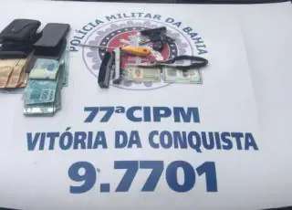 Dupla cearense presa com R$ 8 mil furtados em banco