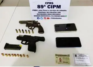 Dupla contratada para executar homem em Itabatã é presa, armas são apreendidas