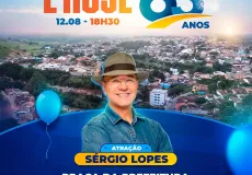 É hoje! Sérgio Lopes se apresenta em comemoração ao 65º aniversário de Medeiros Neto e você é nosso convidado